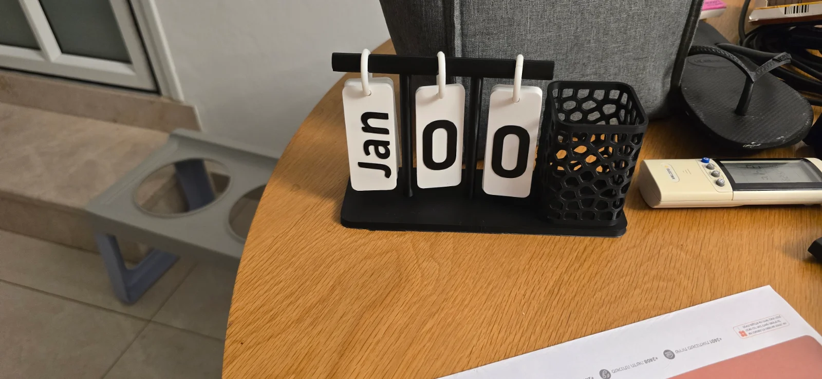 Calendar with Pencil Holder